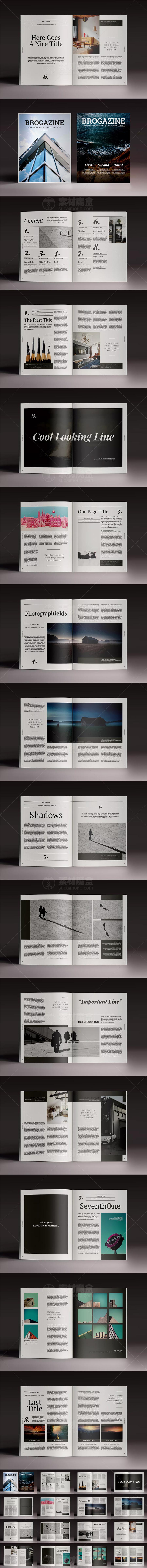 欧美画册杂志InDesign设计素材下载(图1)