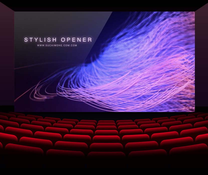 AE模板-优雅漂亮粒子线条生长文字标题开场片头 Stylish Lines Opener