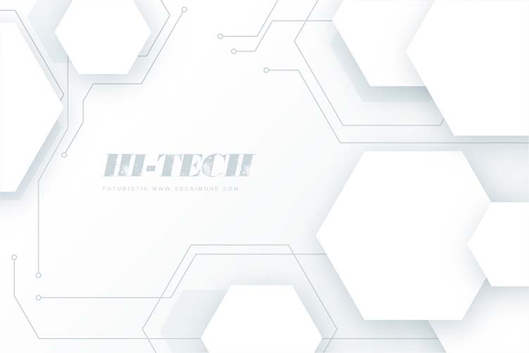 白色科技智能背景white Technology Background 设计素材 素材魔盒网 免费素材下载