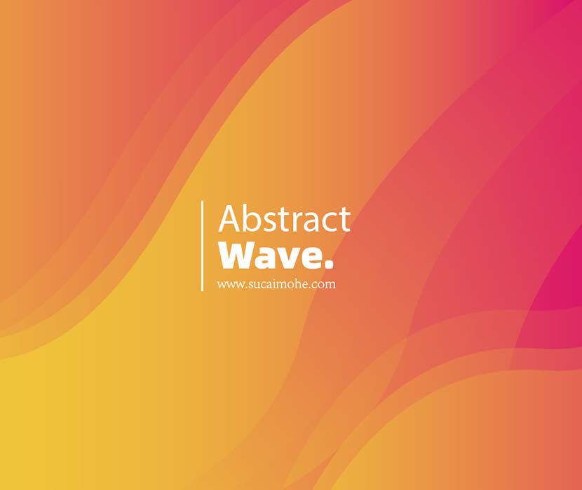 抽象橙色线条几何形状abstract-wave-background-with-colorful-shapes