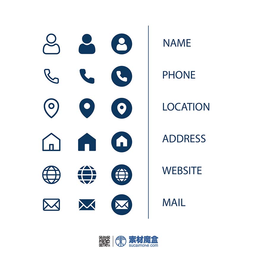 名片图标信息采集business-card-icon-information-collection-设计素材-素材魔盒网—免费素材下载