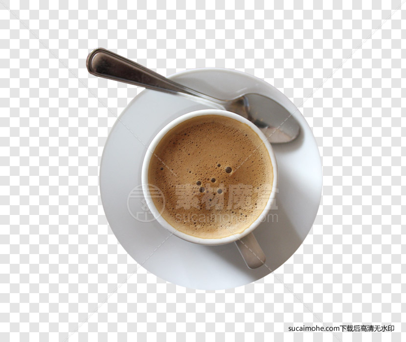 Drink-Coffee-咖啡顶视图免抠png元素