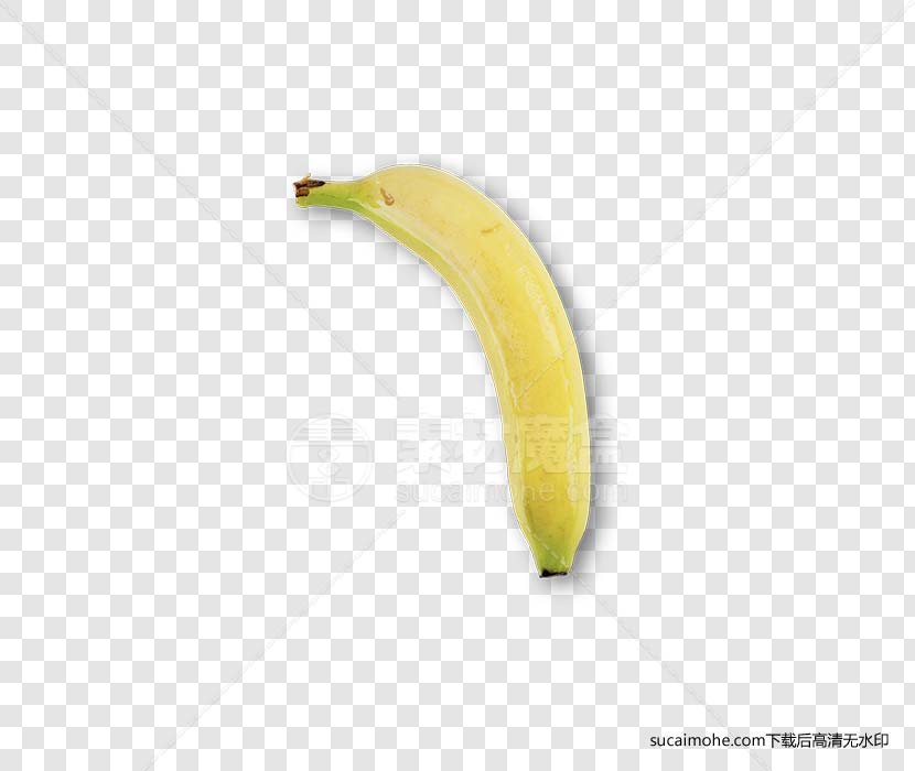 Banana黄色香蕉免抠png元素（含PSD源文件）