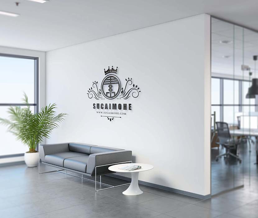 办公室墙企业标志样机PSD源文件Office-Wall-Corporate-Logo-Mockup