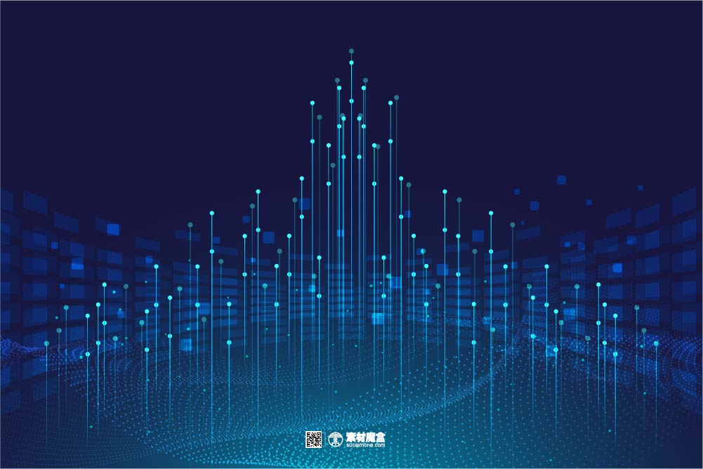抽象智能芯片电路数据设计概念背景background-concept-with-abstract-data-design