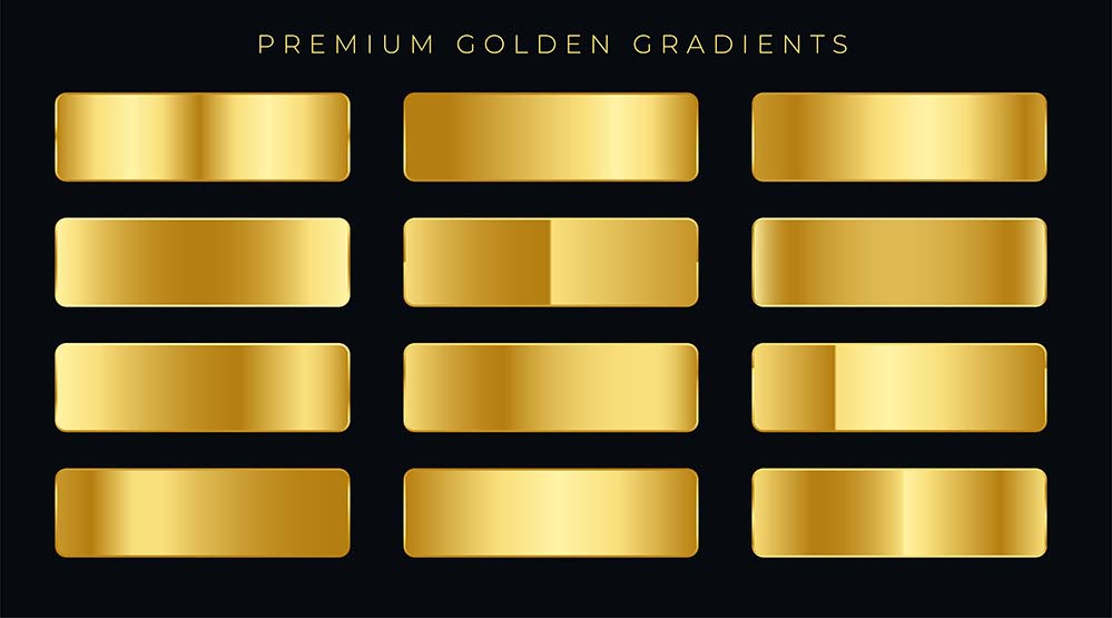 优质金色渐变色样本组合eps源文件premium-golden-gradients-swatches-set