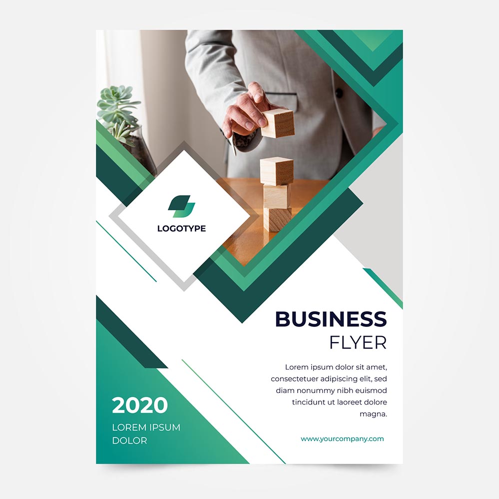 创意内容公司商业传单模板creative-content-company-business-flyer-template