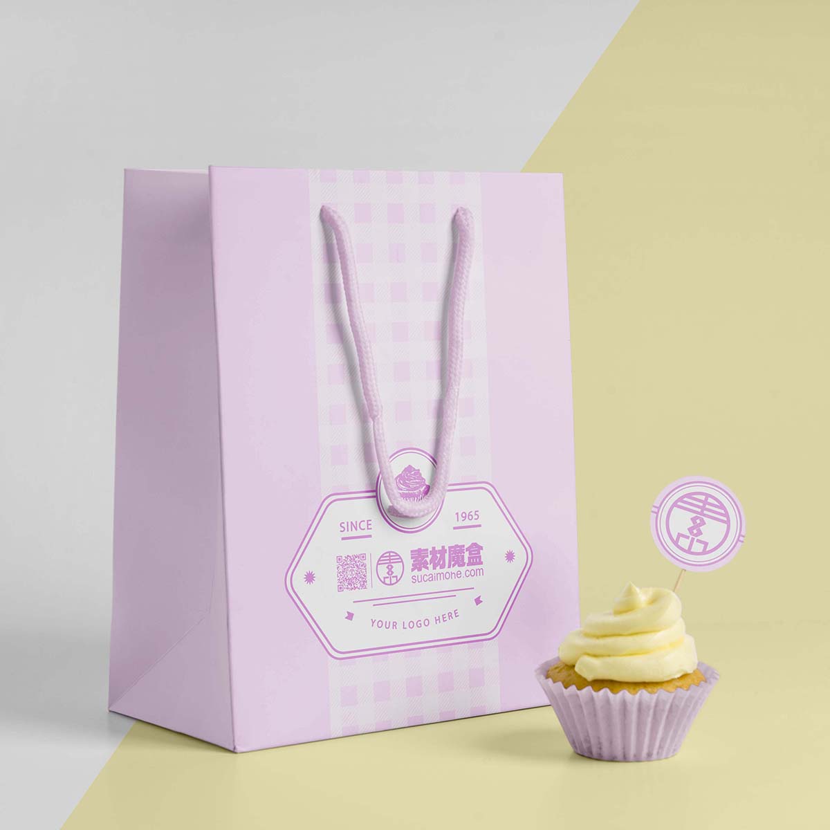 美味蛋糕模型Psd源文件delicious-cupcake-mockup