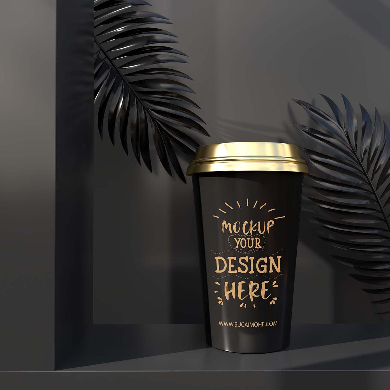 一次性塑料咖啡杯包装-品牌和标识包-准备好您的设计Psd源文件disposable-plastic-coffee-cup-packagin
