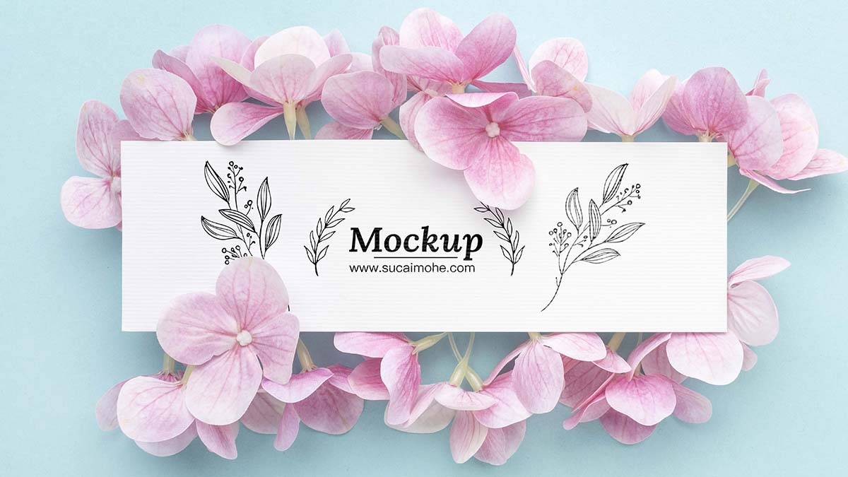 美丽的花卉概念模型Psd源文件beautiful-floral-concept-mock-up