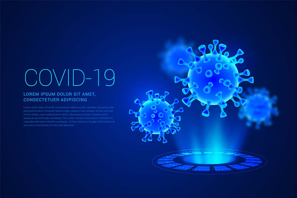 COVID-19新冠病毒创意海报设计ai/eps源文件