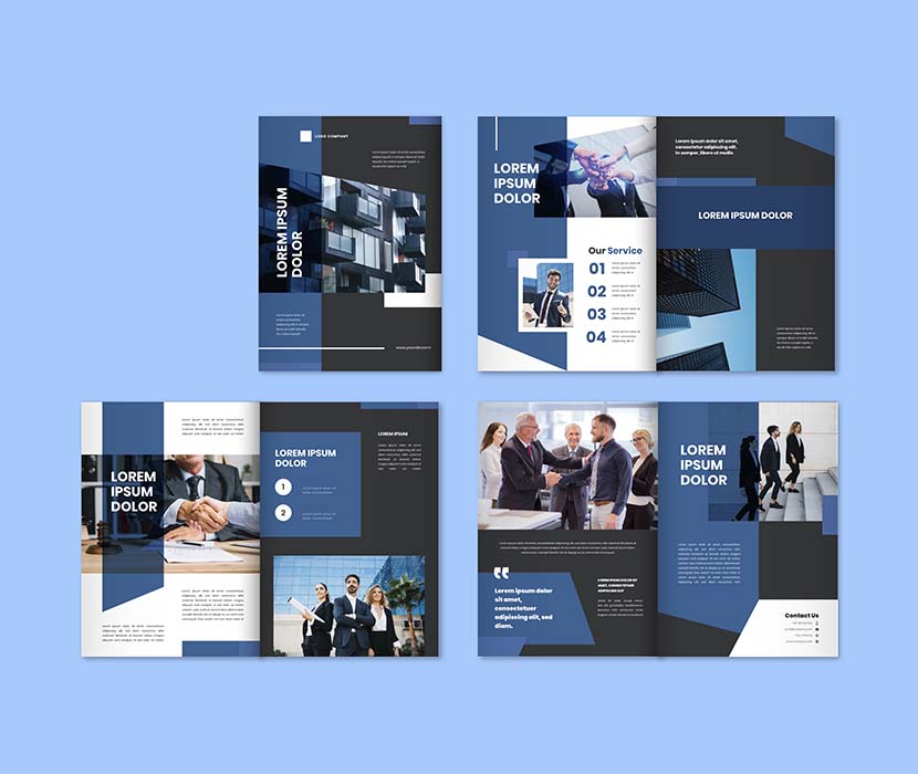 国外现代商务画册模板modern-business-brochure-template