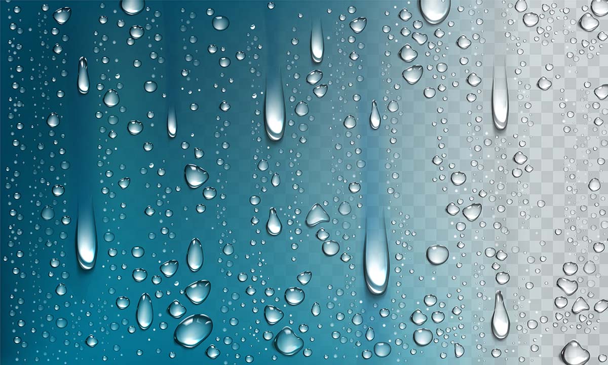 水滴分离透明背景EPS源文件water-droplets-isolated-transparent-background