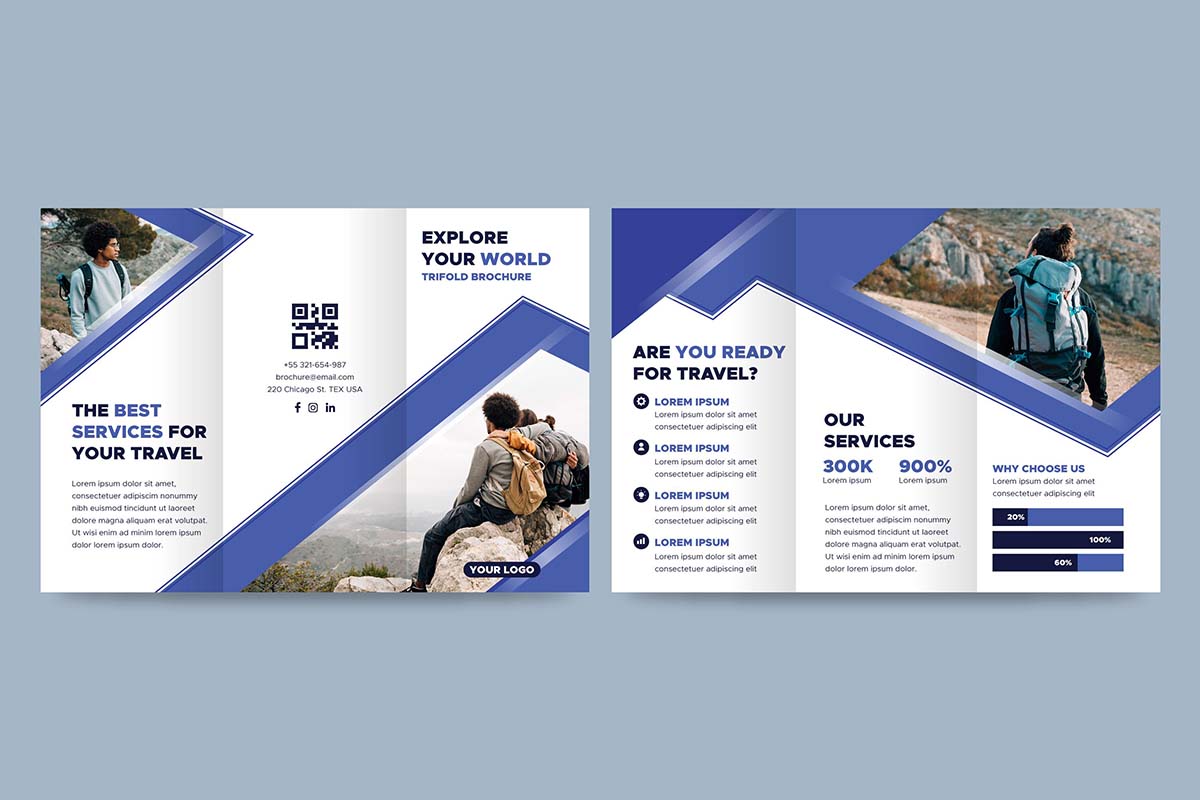 现代商务宣传三折页源文件abstract-trifold-brochure-template-with-photo