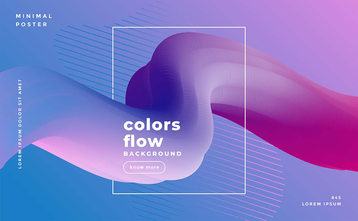 抽象时尚线条背景eps源文件colorful-flowing-wave-modern-background-template