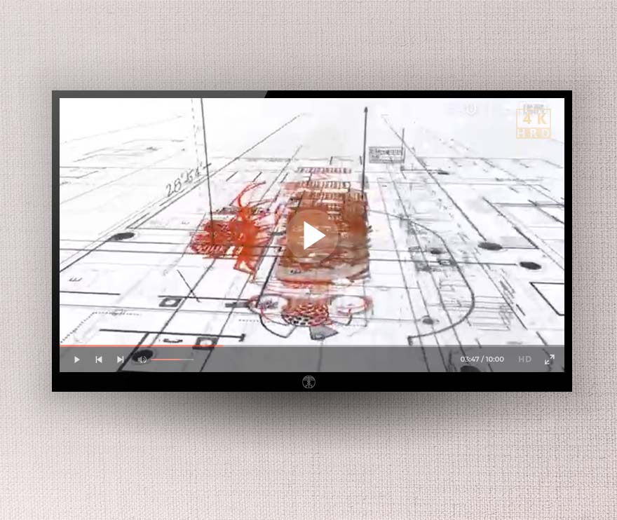 AE模板-创意建筑师草图素描logo标志演绎开场动画模板Elegant Architect Logo