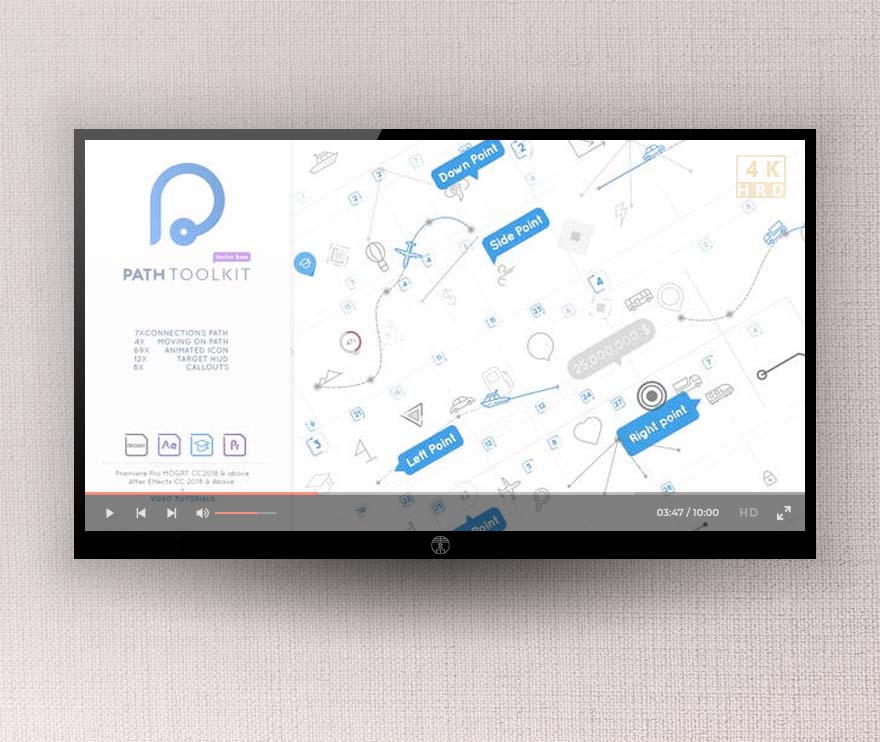 AE_PR模板-自定义路径数据信息图表制作工具