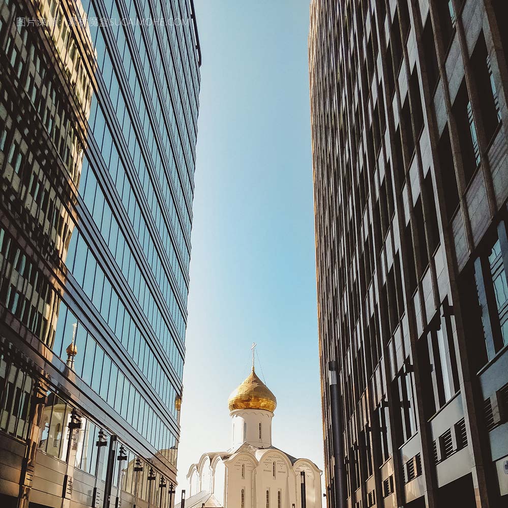 俄罗斯莫斯科长袍沉积教堂