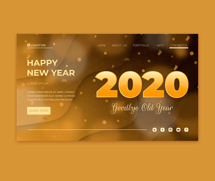 黄色2020网站web焦点图创意设计源文件[ai/eps]