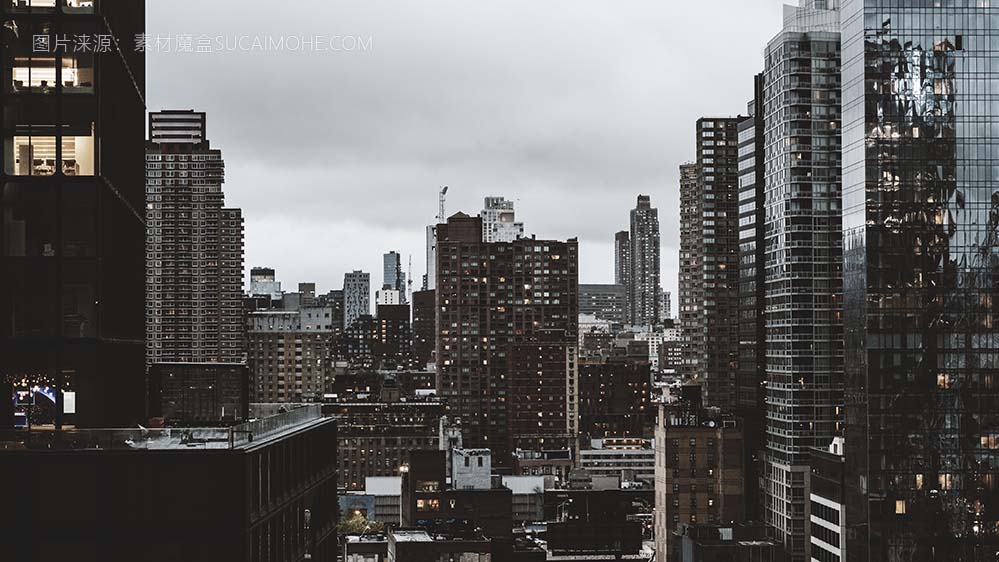 美国纽约市的景色 高清照片 素材魔盒网 免费素材下载