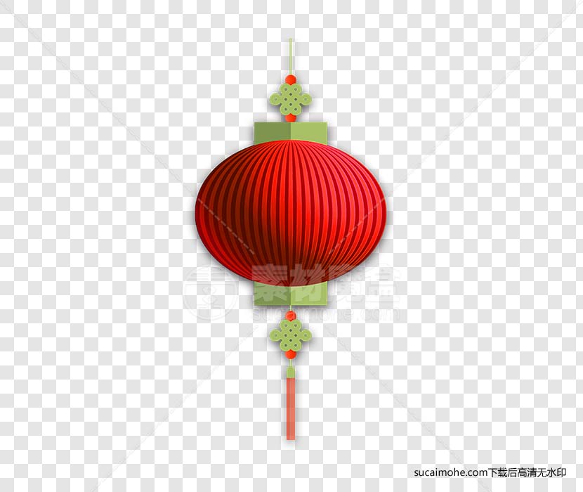 元宵中秋新年红灯笼免抠PNG元素含PSD文件