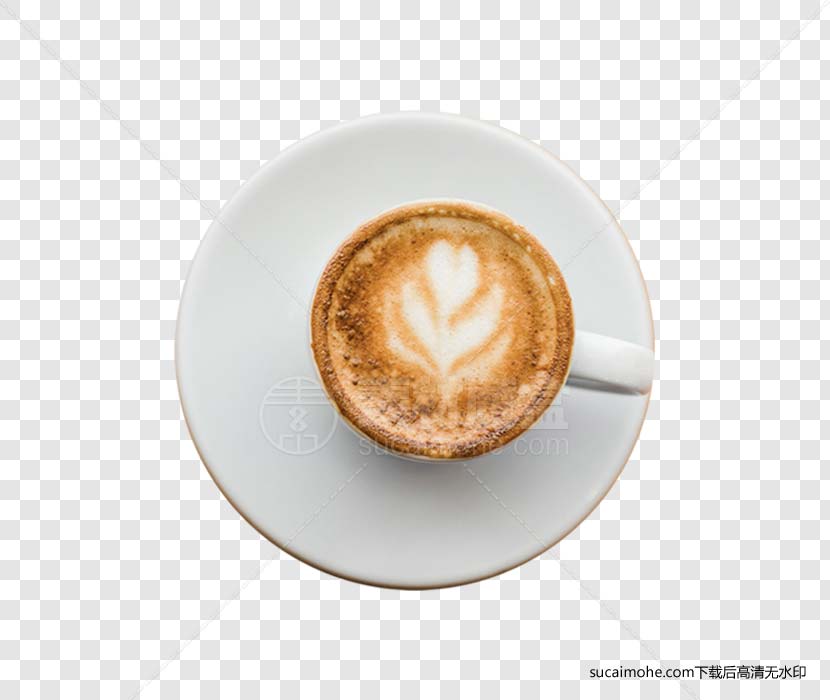 卡布奇诺咖啡免抠PNG元素（含PSD文件）