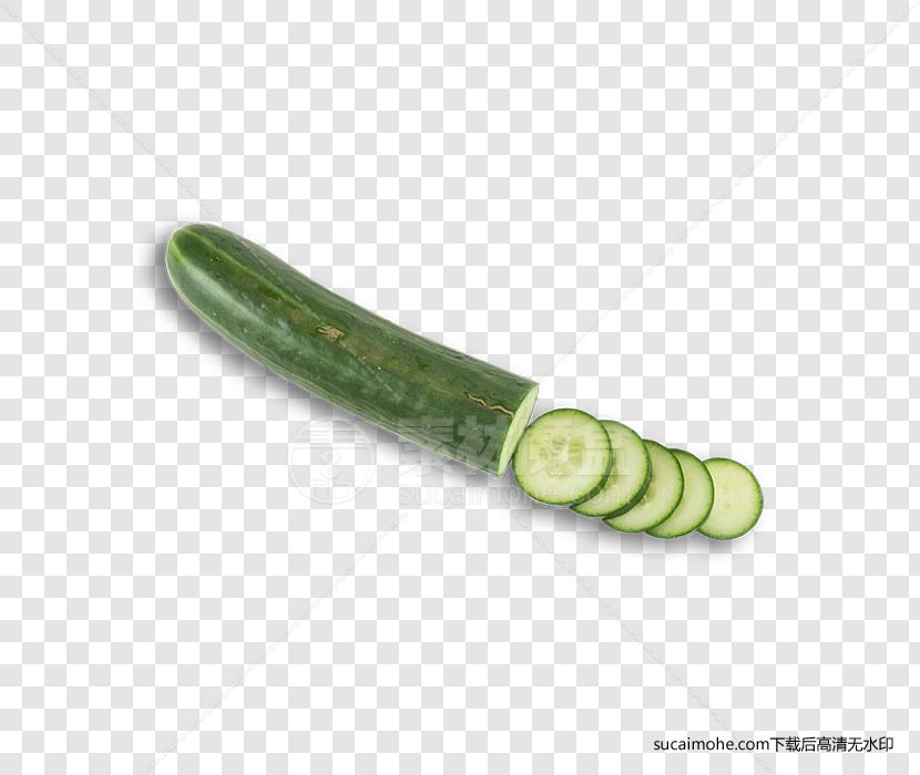 一半黄瓜切片Cucumber免抠png元素（含pSD文件）