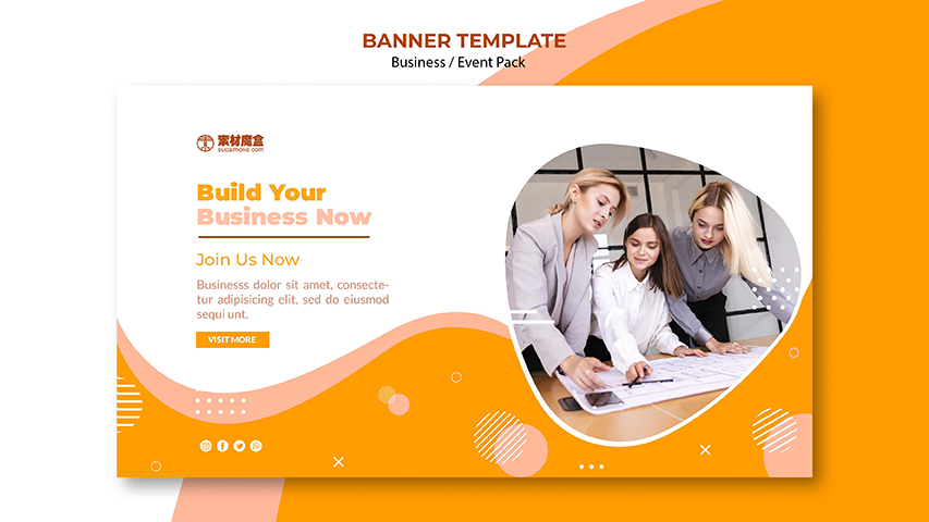 业务团队一起设计官网首页Banner焦点图设计banner-template-design-with-business-team