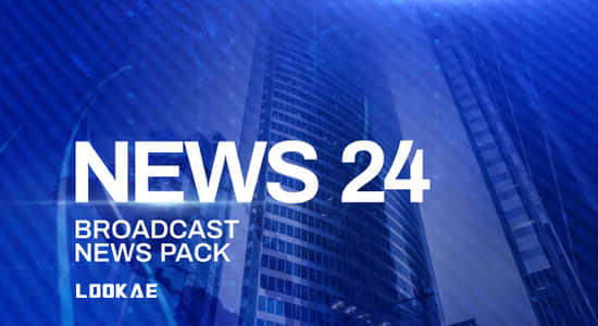 AE模板-新闻频道电视栏目包装动画 News Channel Pack