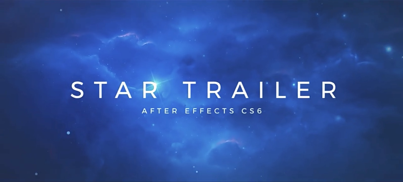 AE模板-浩瀚宇宙星空影视开场电影预告片头 Cinematic Star Trailer