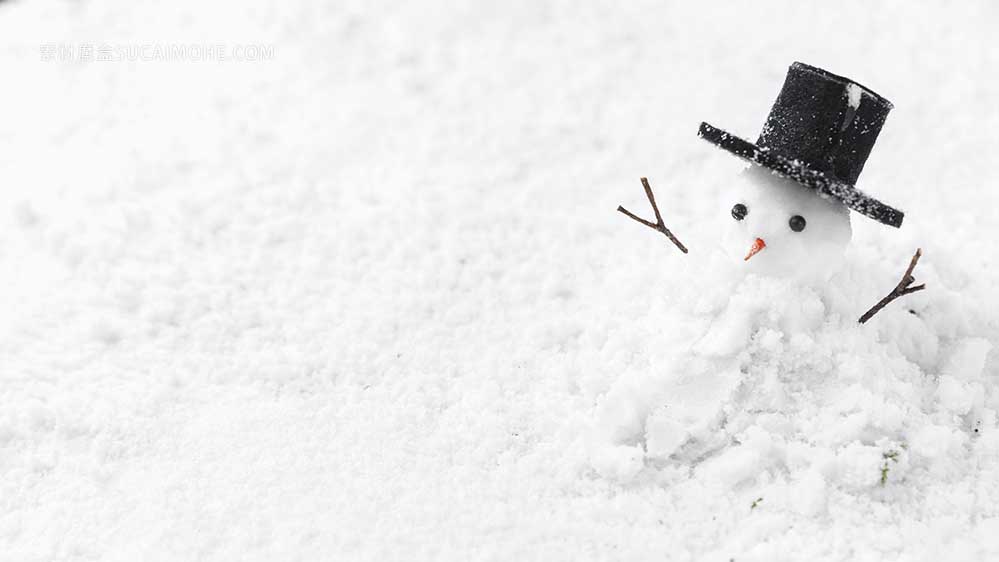 雪人概念特写照片的照片close-up-view-snowman-concept