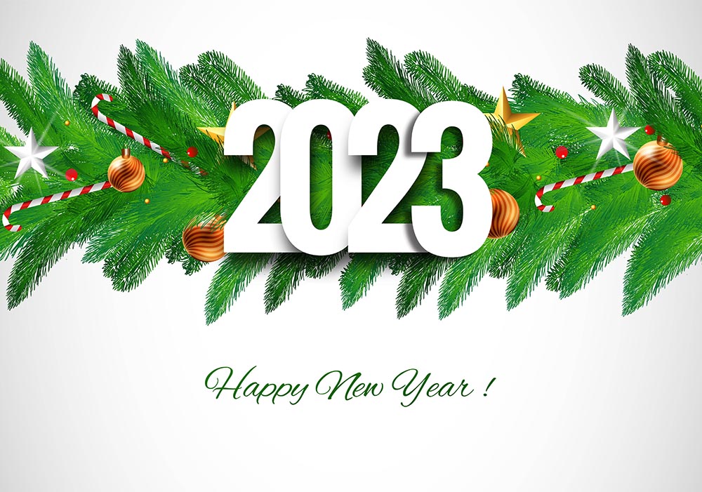 2023年新年快乐贺卡背景