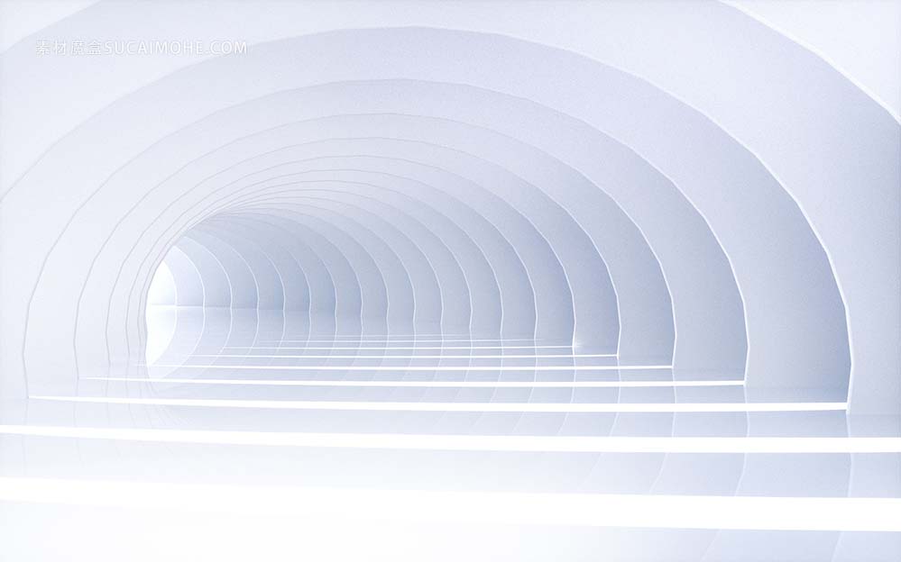 白色大气商务建筑空间