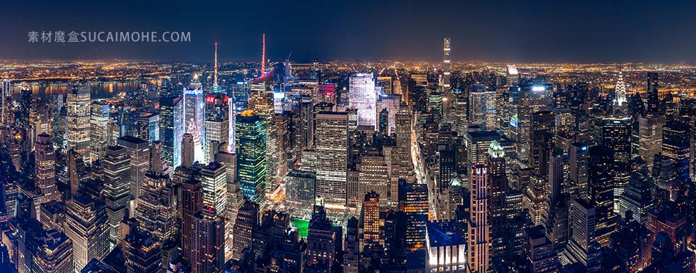 纽约美丽的全景照片的照片beautiful-panoramic-shot-new-york-city