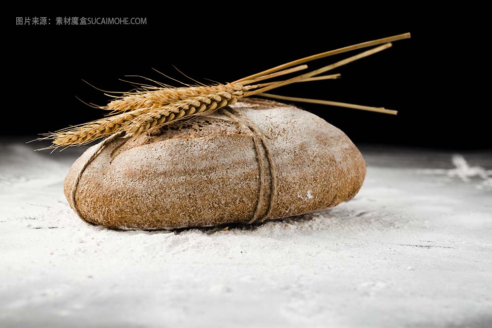 小麦面包面粉高清大图front-view-bread-wheat-flour