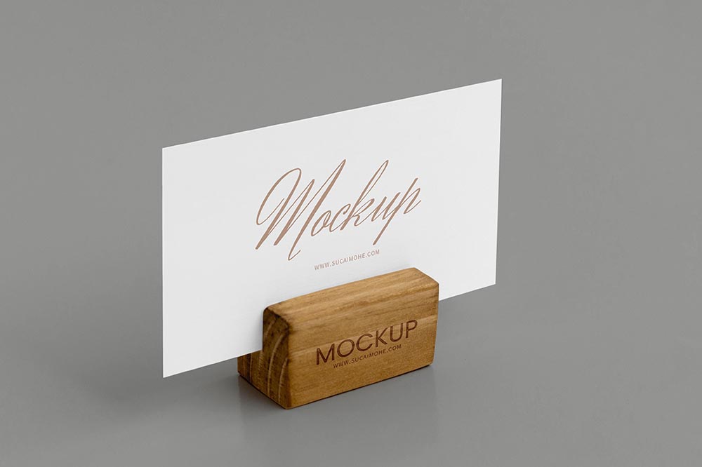 极简主义持卡名片人工作室Psd源文件