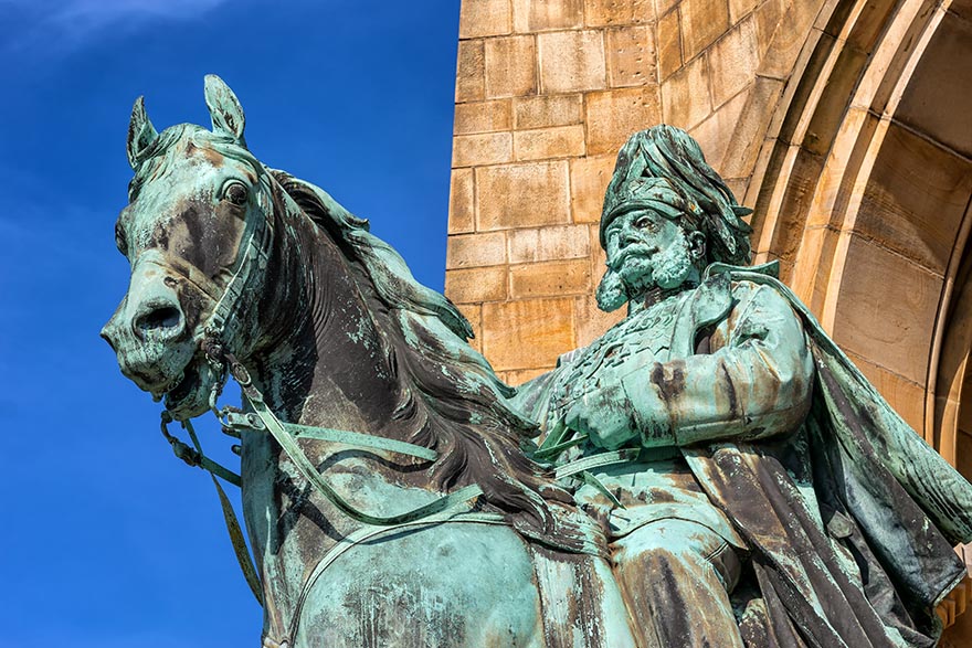 kaiser-wilhelm-德皇威廉 纪念碑 哈根 瑞特 骑马雕像 艺术品 征收 雕像 马 历史 德国 雕塑 数字