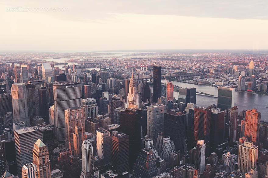 new-york-纽约 克莱斯勒大楼 纽约市 曼哈顿 天际线 建筑物 市中心 城市 市容 摩天大楼 都市