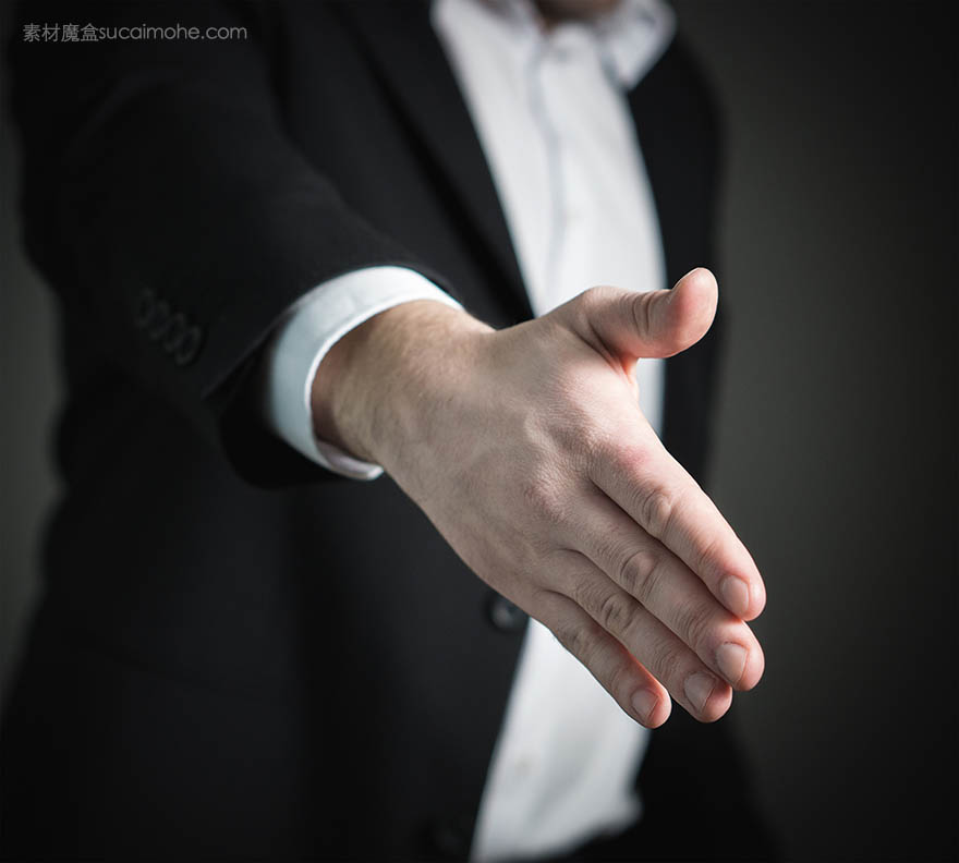 handshake-握手 手 给 业务 男子 报价 合作 协同作用 协议 合同 结算 交易 市场营销