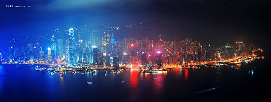 香港航拍之夜