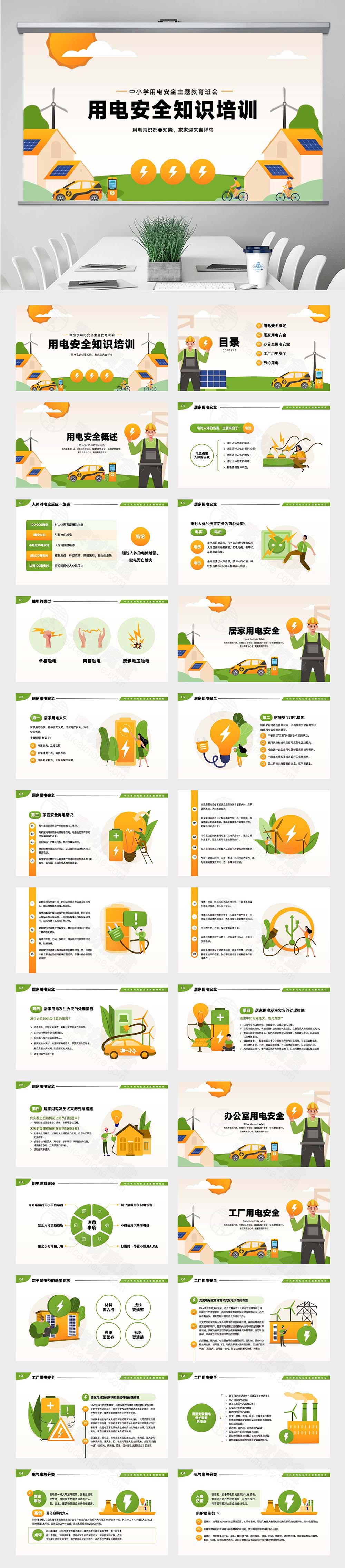 中小学用电安全主题教育班会PPT