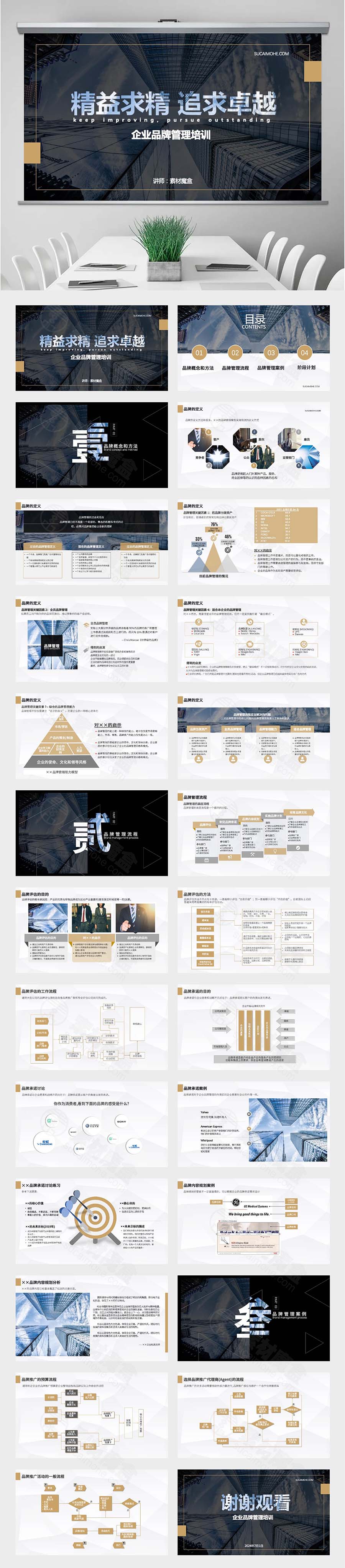 大气黑金公司企业介绍通用PPT