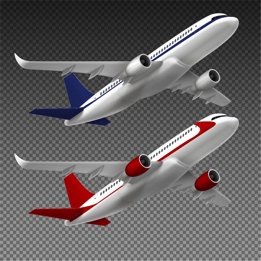 3D飞机矢量图