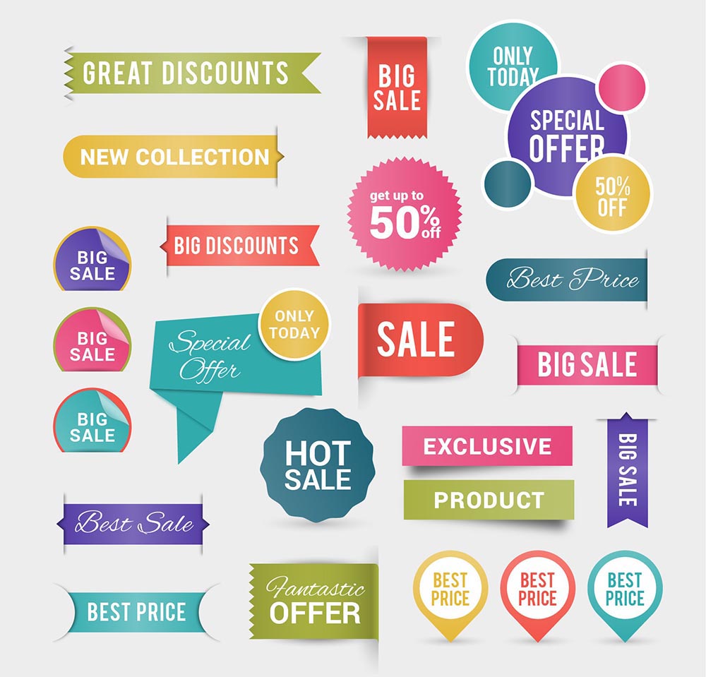 促销标签矢量源文件