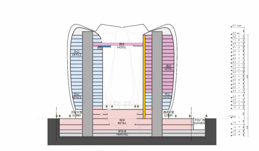 全新地标！！深圳之“芯”：极具张力的立面—— “花开富贵”的建筑轮廓(图24)