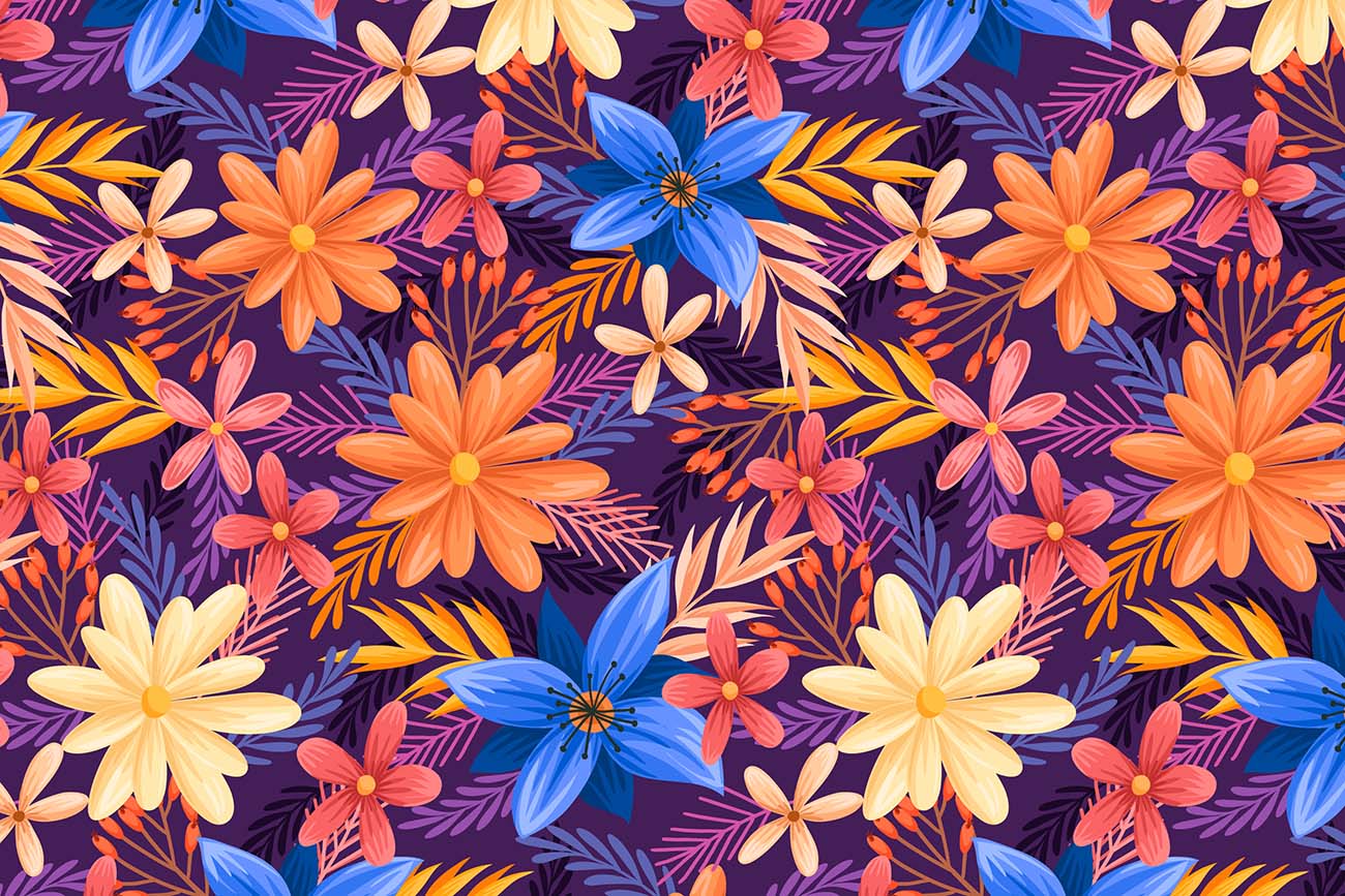 花卉图案纹理背景AI/eps源文件floral-pattern-concept