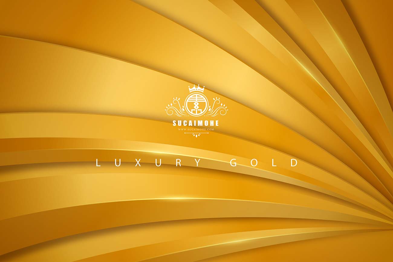 黄金豪华波浪背景矢量gold-luxury-background