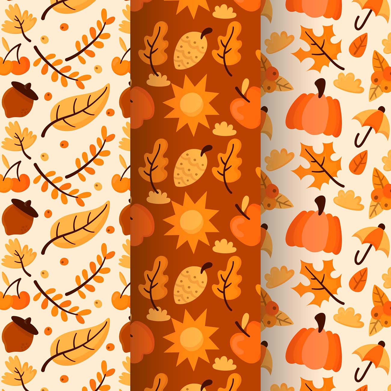 秋季秋天元素布纹纹理创意设计源文件