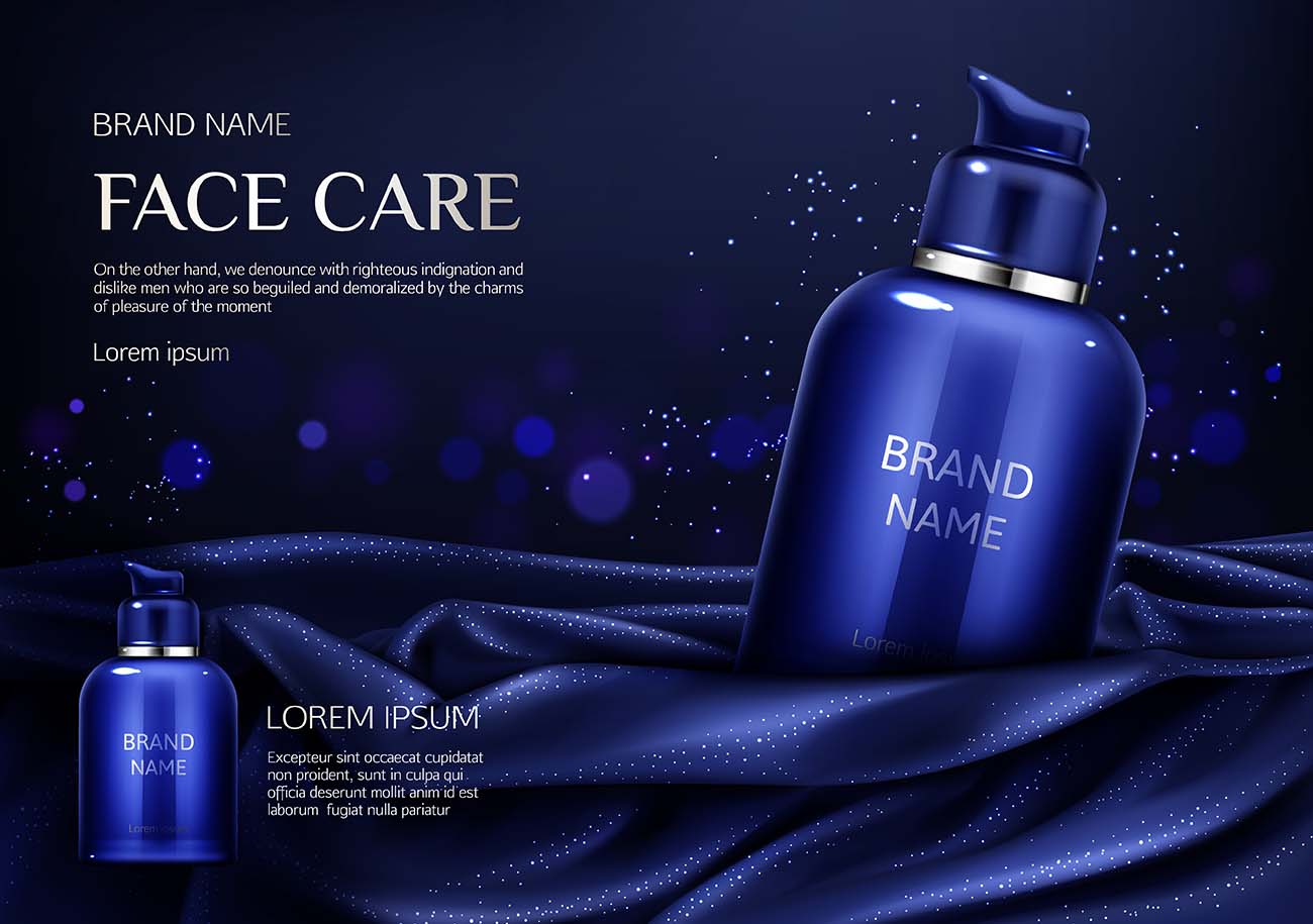 化妆品瓶天然美容产品海报设计eps源文件cosmetics-bottle-natural-beauty-product
