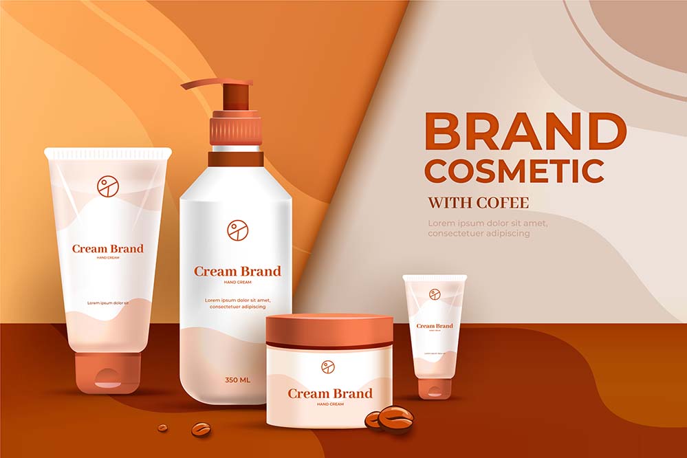 乳液凝胶和奶油品牌化妆品广告lotion-gel-cream-brand-cosmetic-ad